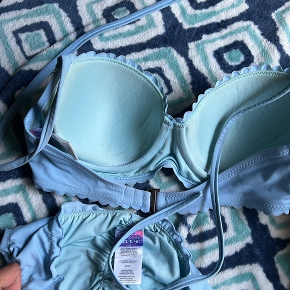 Coco Rave Bikini Set with Ruffle Halter Bikini Top and Bottoms - Picture 4 of 6